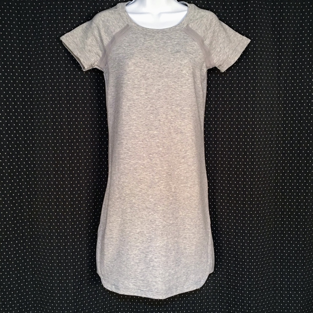 Athleta Crew Neck Pacer Heather Gray Dress Sz XXS - Picture 2 of 8
